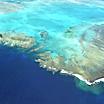 Aerial View of Coral Reef in New Caledonia Lagoon