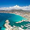 Aerial view of Alicante, Spain