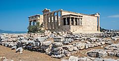 Athens Greece Erechtheum at the Acropolis overview hero