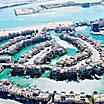 Aerial view of the floating city in Bahrain