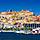 Sardinia (Cagliari), Italy, View Of City From Sea