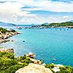 Beautiful sea view of the coast in Cam Ranh, Vietnam 