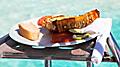 Caribbean Grilled Rock Lobster by Beach Restaurant