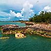 A rocky coastline in Darwin, Australia