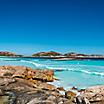 The rocky coast at Lucky Bay in Esperance, Australia