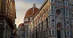 Firenze, Italy Street and Church