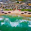 Aerial view of Haifa Beach in Israel