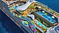 Icon of the Seas Pool Aerial Render