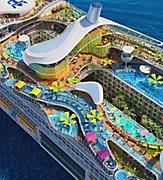 Icon of the Seas Pool Aerial 