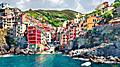 Mediterranean Italy Colorful Homes by the Coast