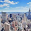 Aerial view of the New York city skyline