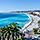 Nice (Villefranche), France, Aerial Beach View