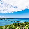 Bridge between islands in Okinawa, Japan