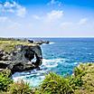 Manzamo cape in Okinawa, Japan