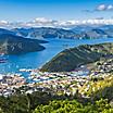 The view of Picton, New Zealand from Tirohanga Tack