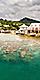 View of the Coast Port, Roatan, Honduras