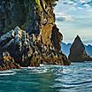 Resurrection Bay Mountain Side Ocean Kayaking Nature, Seward, Alaska