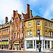 Houses in the city center of Southampton, England