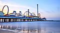 Texas Galveston Pier Park Sunset