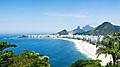 Copacabana beach in Rio de Janeiro, Brazil. 