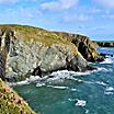 A cliff on the coast of Waterford, Ireland