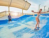 Woman Enjoying her Flowrider Private Lesson